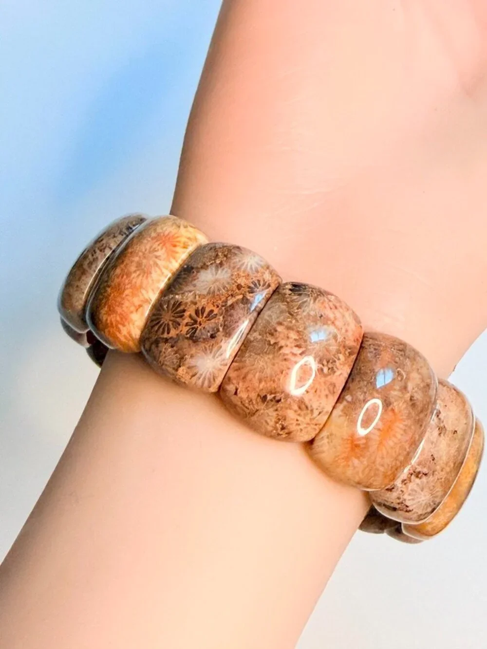 The Grown-Up Kaleidoscope | Natural Fossil Coral Unisex Bracelet